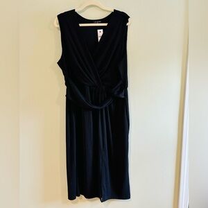 Lane Bryant Black Midi Dress